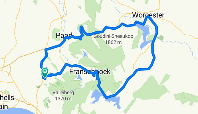 stellenbosch 212 km loop