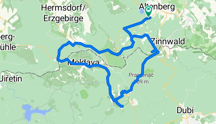 Rundkurs oberes Osterzgebirge über Stürmer (CZ)