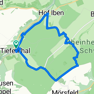 Wanderrute Hiwweltour Tiefenthaler Höhe 9,48 KM