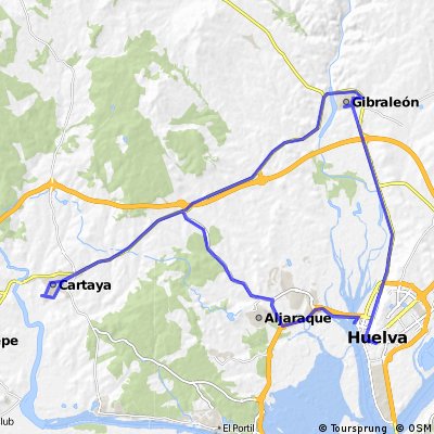 Huelva,Gibraleón,Cartaya,Aljaraque,Huelva