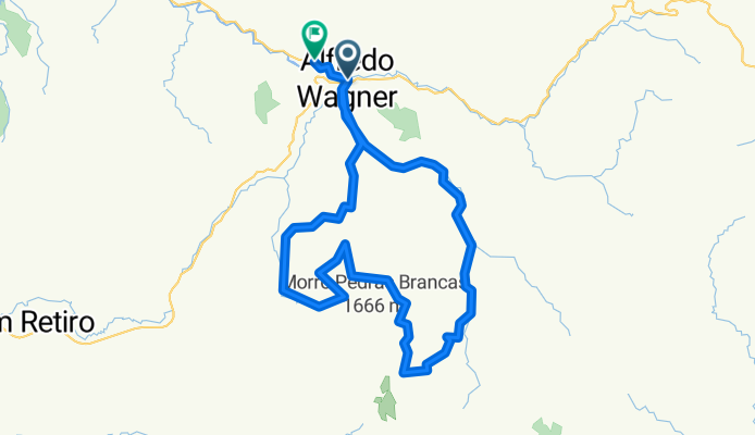 Trajeto PRO Big Ride - Alfredo Wagner