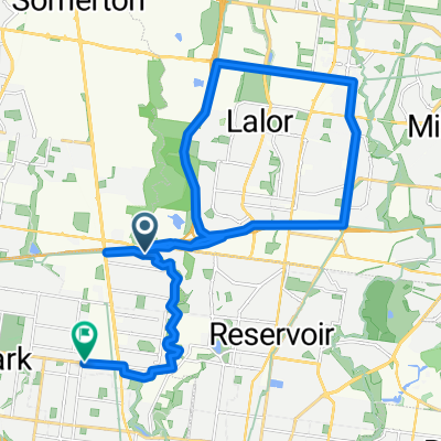 Lengthy bike tour from Fawkner to Hadfield