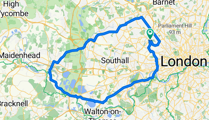To windsor - 90 km