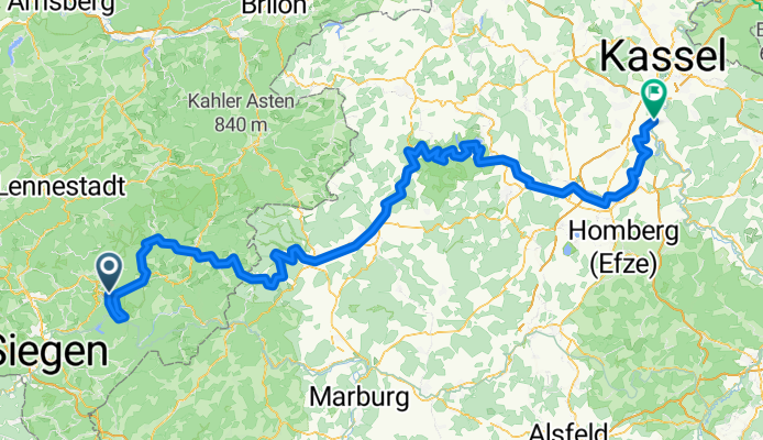 Ederradweg Lützel-Mündung