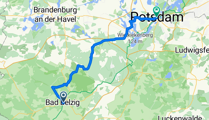 Belzig - Lütte - Lehnin - Werder - potsdam