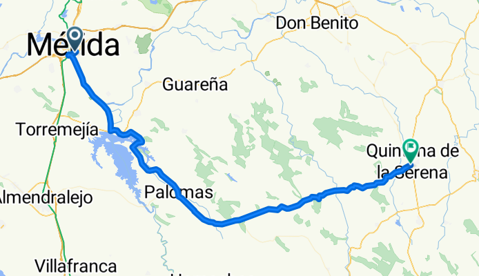PANTANOS: 1ª Etapa: Mérida-Quintana de la Serena