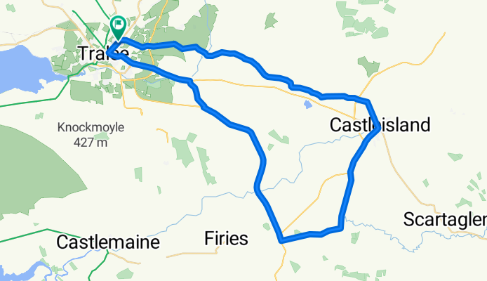 Tralee-Currow-Castleisland-Tralee(via Clohers)