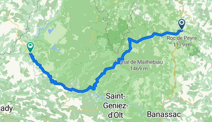 J.10 Aumont Aubrac - Entraygues sur Truyere