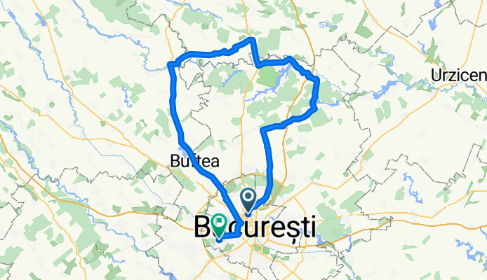 Moara Vlasiei - Ciolpani - Potigrafu - Poienari - Bujoreanca - Buftea - Bucuresti