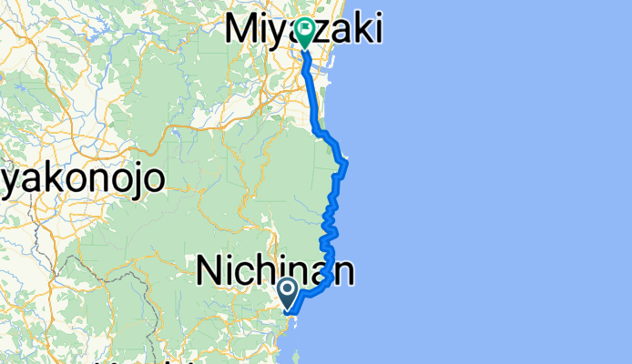Nichinan to Miyazaki