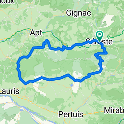 Luberon Rundweg Céreste-Saignon