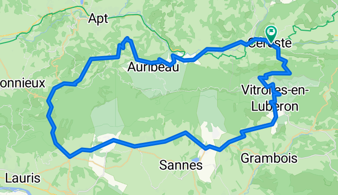 Luberon Rundweg Céreste-Saignon