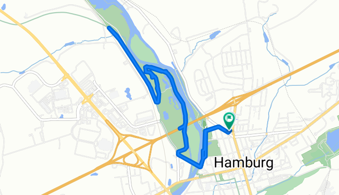 Brief bike tour through Hamburg
