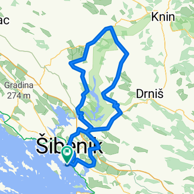 Sibenik - 128km/1300m, okolo Krky