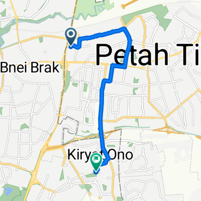Brief bike tour from Petah Tikva to Kiryat-Ono