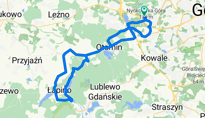 Jasień - Otomin - Łapino - Jasień