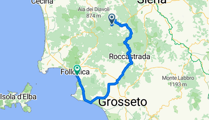 Toscana '97/#4: Radicondoli - Follonica (via Monticiano,Castiglione)