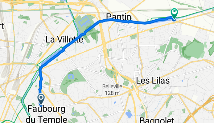 Short ride from Paris to Bobigny