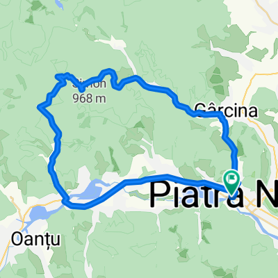 beautiful uphill - downhill course across Piatra Neamt