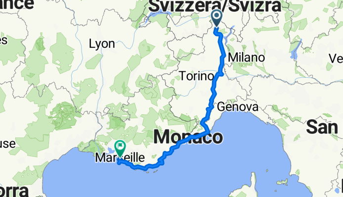 Domodossola - Asti - Imperia - Marseille