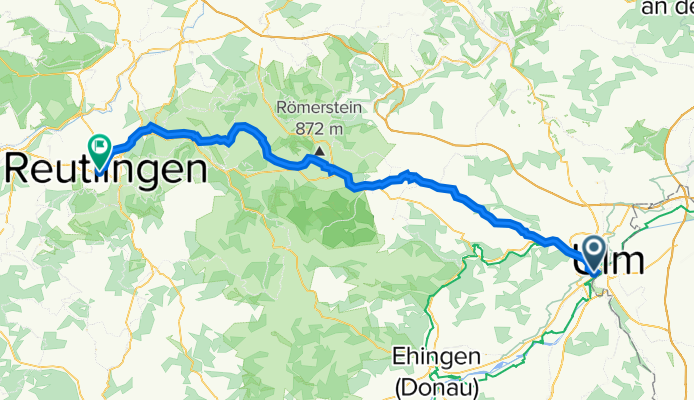 Ulm - Feldstetten - Reutlingen