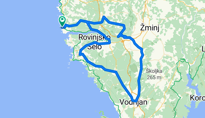 TRV Kroatien 102km Limski Kanal, Rovinj,Bale,Vodnjan, Kanfanar,Dvigrad