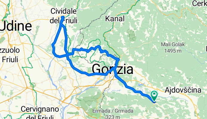 branik - brda - cividale del friuli - branik