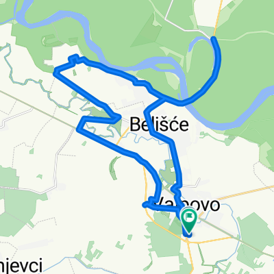 valpovo-zagajci-stara drava-valpovo