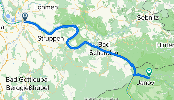Elbradweg Pirna - Hrensko
