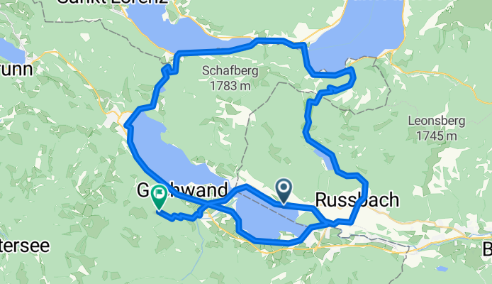 Wofgangsee - Attersee - Mondsee trip CLONED FROM ROUTE 712293