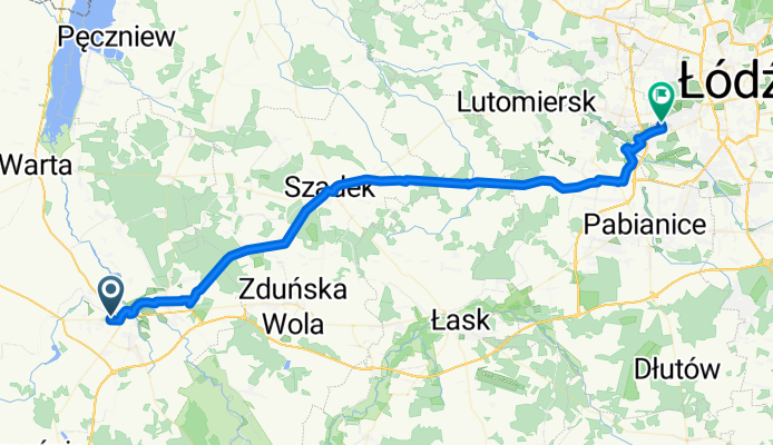 Z Sieradza do Łodzi