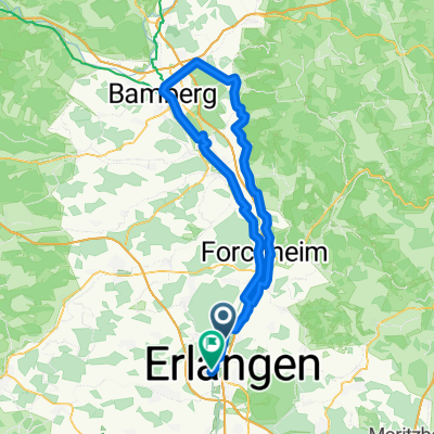 Erlangen nach Schloss Seehof bei Bamberg