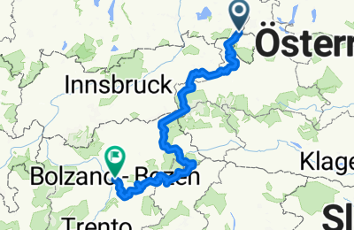 Route in der Bikemap App öffnen