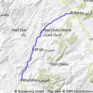 Azrou to Khenifra