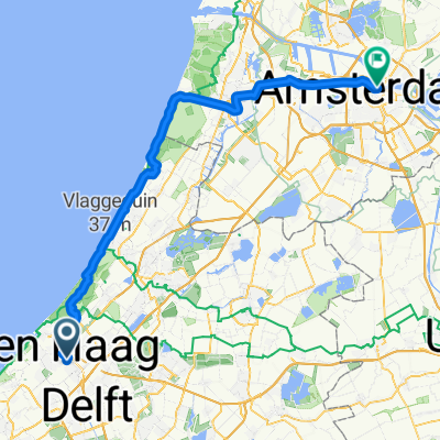 Den haag Holland spoor CS - Amsterdam CS via haarlem (strand)