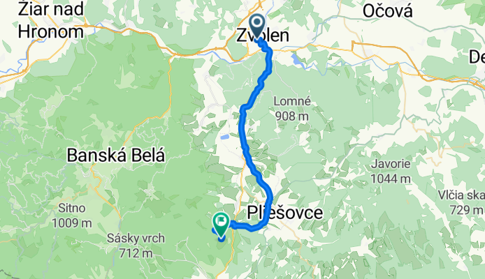 z práce cez sásu