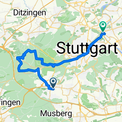 Vaihingen nach Bad Bannstatt über Bärensee