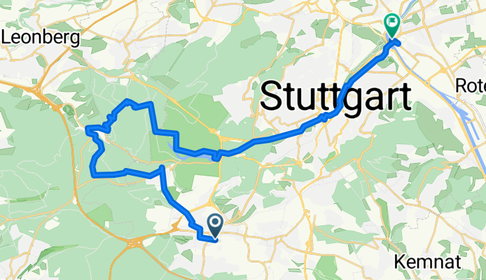 Vaihingen nach Bad Bannstatt über Bärensee