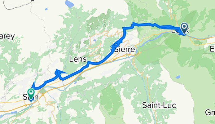 Bisses de Varone et Clavau (Leuk-Sion)