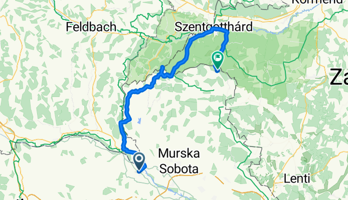 Radenci-Radkersburg-Gerlinci-Serdica-Tromeja-Szentgotthard-Dolenci