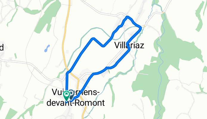 Short ride through Vuisternens-devant-Romont