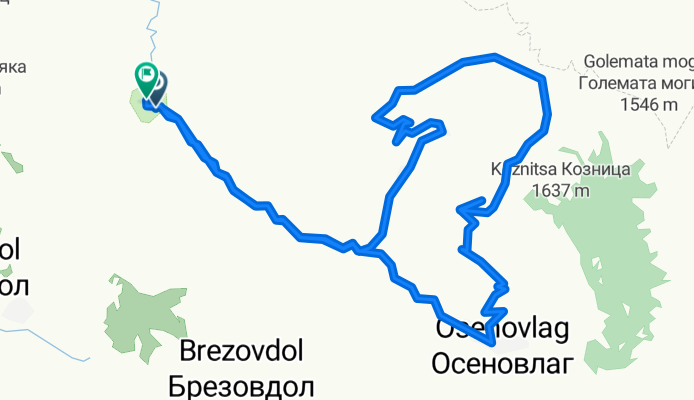Манастир 7 престола - Осеновлаг - Зимнишки дол
