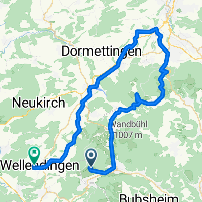 Lange Radrunde von Gosheim nach Wellendingen