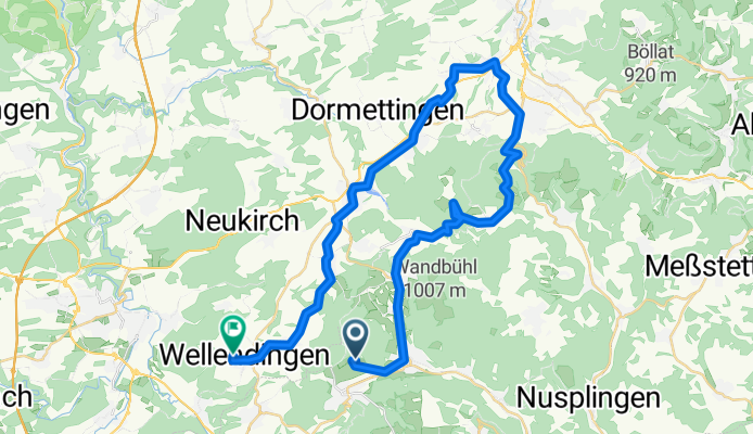 Lange Radrunde von Gosheim nach Wellendingen