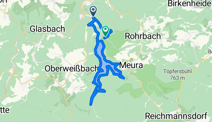 Rund um die Trinkwassertalsperre Leibis