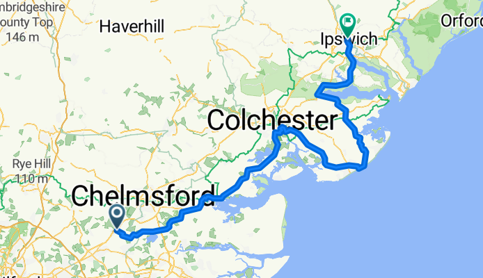 Ingatestone to Ipswich
