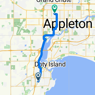 ride from Neenah to Appleton