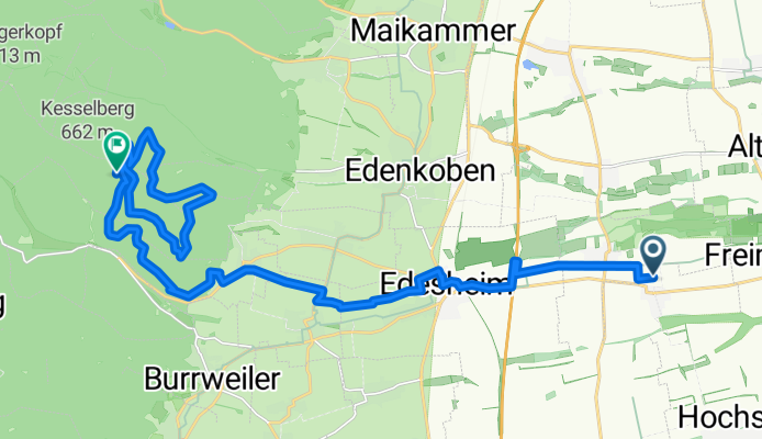 Edesheim zur Nello-Hütte (MTB,Singletrail)
