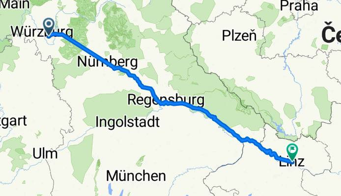 Lange Radrunde durch Linz (Stadt)