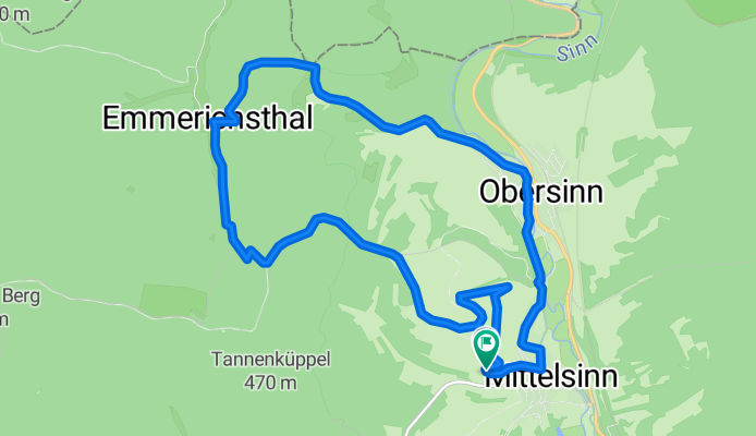 Mittelsinn-Emmerichsthal-Obersinn-Mittelsinn